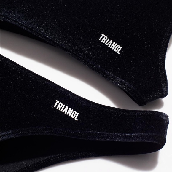 Triangl Black Velvet Bikini Set - Picture 10 of 10